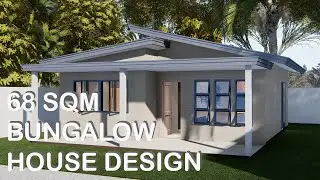 68 SQM BUNGALOW HOUSE DESIGN | Konsepto Designs
