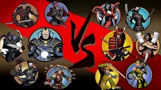 Shadow Fight 2 Titan and Bodyguards vs Gates of Shadows