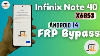 Infinix NOTE 40 [x6853] FRP Bypass Android 14 Latest Security Frp Remove NEW 2024 Trick