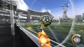 Air dribble slow-mo (I’m silver 3) #rocketleague #peaking #gaming