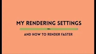 my rendering settings | after effects and sony vegas pro