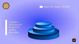 Create a Stunning 3D Podium in Adobe Illustrator - Step-by-Step Tutorial!