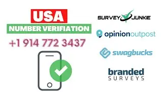 How to get USA real phone verification for survey. USA Non-VoIP phone number.