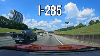 Driving on I-285 - Atlanta, GA USA