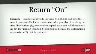 Understanding Return On and Return Of (Syndication)