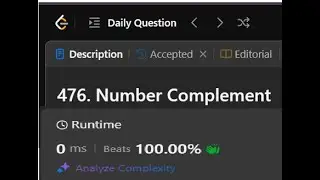 476. Number Complement || LeetCode Daily Challenges ||  LogicBytesbyAK || JAVA ||