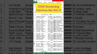 auto stretch column #excel #trending #exceltipsandtricks #exceltips #shorts #tipsandtricks