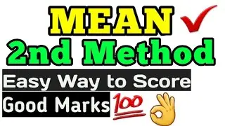 Mean - Assumed Mean Method / Short Cut Method (Part-2) | Class Of Commerce | Gourav Sardar