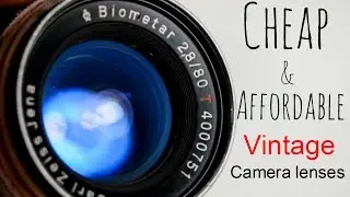 Cheap vintage lenses for video and youtube!