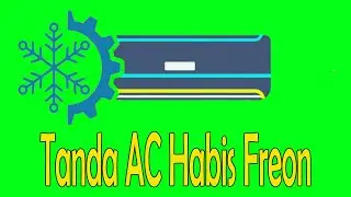 cara melihat AC habis freon,dari tanda salju di pipa