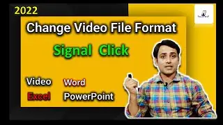 How to change video format in pc | file format changer for pc |format change video | Excel, word,