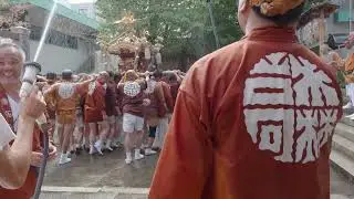 深川神明宮　例大祭　勇壮な水掛け祭　町内神輿渡御　2024/08/18  d22