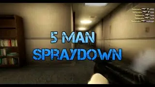 CS:GO - 5 Man Spraydown (2 second ace)