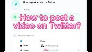 How to post a video on Twitter?