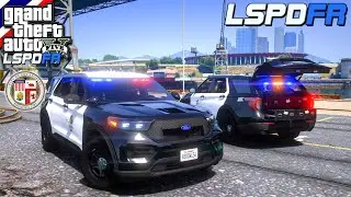 GTA V - LSPDFR มาเป็นตำรวจในเกม GTA V จ่าตั้มไล่ล่าระทึก รถกระบะซิ่งหลบหนี 