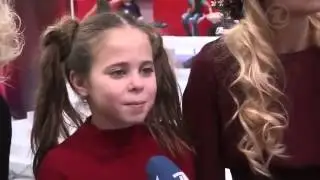 Оля Сараканиди    Интервью после СП   Голос Дети   С1