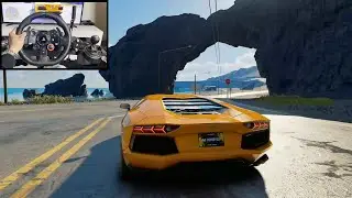 Lamborghini Aventador - The Crew Motorfest - LOGITECH G29 gameplay