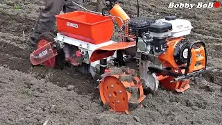 Motosapa cu 3 viteze fata + semanatoarea de precizie PTS2 - am semanat porumb / planting corn
