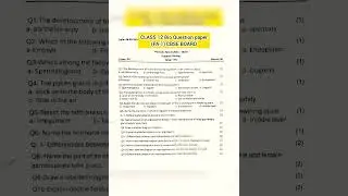 Biology question paper class 12 (board examination)#ncert #viralshorts #cbse