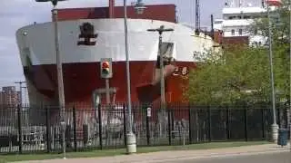 Richelieu Great Lakes Freighter in Soo Locks, Sault Ste. Marie, Michigan