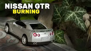 Машина мечты Nissan GTR в стихии огня!