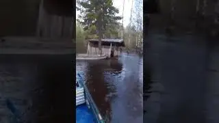 Лодка Крым + Тахатсу 25 обкатка мотора! Везем печку для избушки!