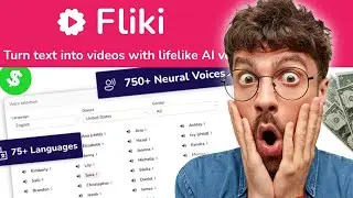 NEW💥 Fliki AI Tutorial: Transform Text to Video with 1000+ Dynamic Voices! 🔥