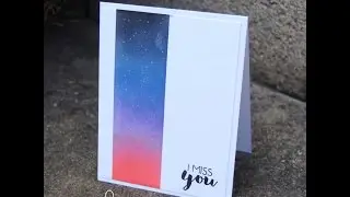 Distress Inks 101: Natural Backgrounds Night Sky