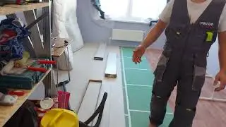 Ламинат в квартире своими руками.