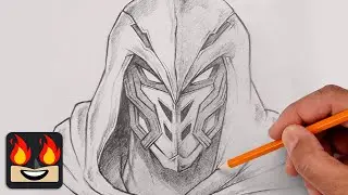 How To Draw Moon Knight | Marvel Rivals Sketch Tutorial