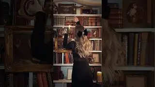 Whispers of wonder illuminate the midnight library ✨ #vintagebooks #darkacademia #thriftedhome