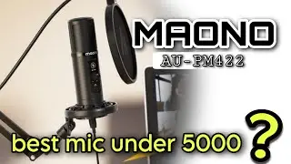 MAONO AU-PM422 Microphone Unboxing and Setup | Hindi