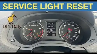 AUDI Q3 Service light Reset procedure