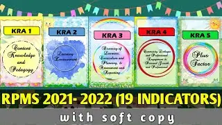NEW RPMS TOOL FOR TEACHER I- III SCHOOL YEAR 2021- 2022 || RPMS 2022 || WITH SOFT COPY