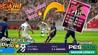 Iconic Pirlo Instant Curve ⚽️💥 #Shorts #Pes2021