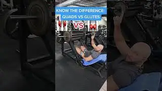 Leg press foot position to isolate your quads vs foot position to target your glutes 