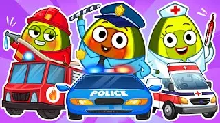 🤩 Super Rescue Team: Firefighter🚒, Policeman🚓, Ambulance🚑 || Funny Stories for Kids by Pit & Penny 🥑