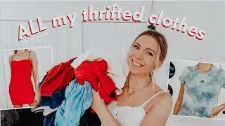 trying on ALL of my thrifted clothes