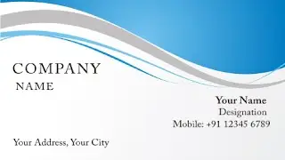 Business Card Design // Tutorial // Adobe Photoshop