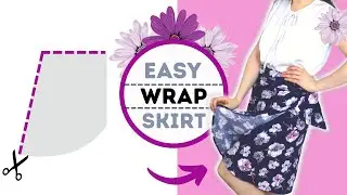 How to make the EASIEST wrap skirt?! No zippers, no buttons. Be your own designer!