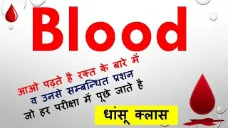 Blood | रक्त | धांसू क्लास | हर बार यहाँ से प्रशन पूछे जाते है |