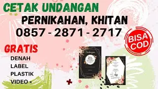 085728712717 JASA CETAK UNDANGAN PERNIKAHAN DESAIN SENDIRI DI CILACAP