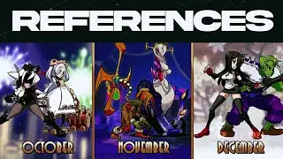 REFERENCES OF THE NEXT VARIANTS SKULLGIRLS MOBILE (OCTOBER, NOVEMBER AND DECEMBER).