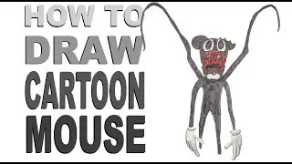 How to draw Cartoon Mouse (Trevor Henderson)
