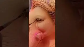 Eco-friendly clay ganesh idol painting #shorts #bappa #ganpati