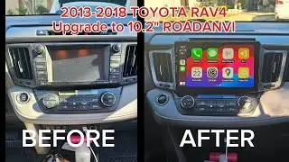 2013 to 2018 TOYOTA RAV4 HEAD UNIT UPGRADE TO 10.2