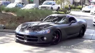 Supercars accelerating - very loud sounds!