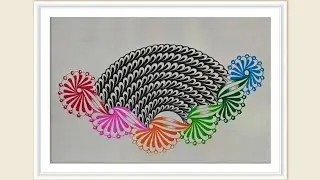 Day 21 Zentangle Easy Patterns