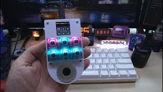 #Custom Macro Keypad with #Atmega32U4, Color IPS Display, Rotary Encoder, #Neopixel LED's by #Hayri