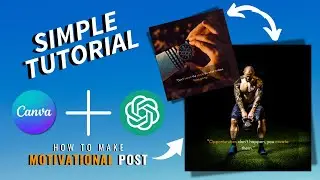 How to Create a Motivational Quote Post for Instagram in Canva with ChatGPT in Just a Few Minutes ✅